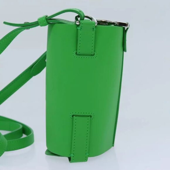 FENDI Bottle Holder Water bottle Leather Green Auth - Picture 7 of 7